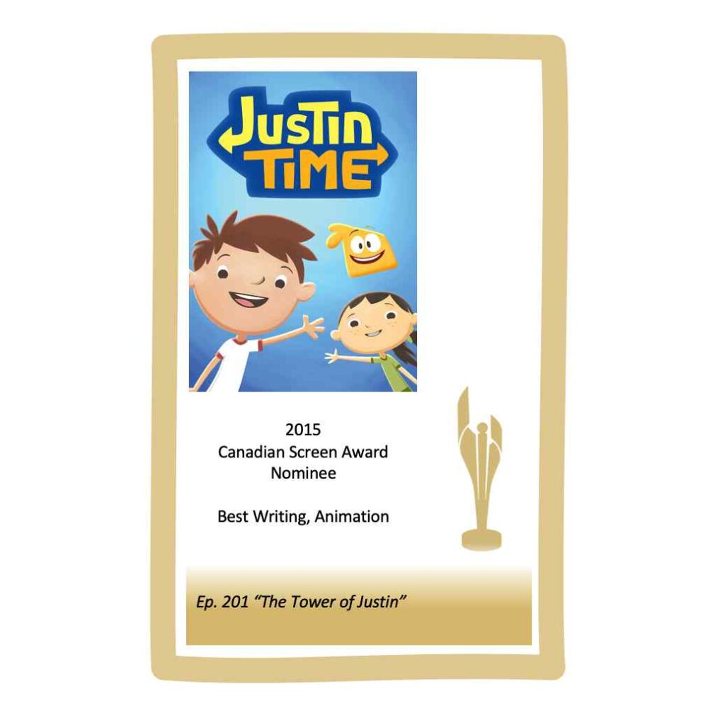 Andrew Sabiston Canadian Screen Award Nominee JUSTIN TIME 2015